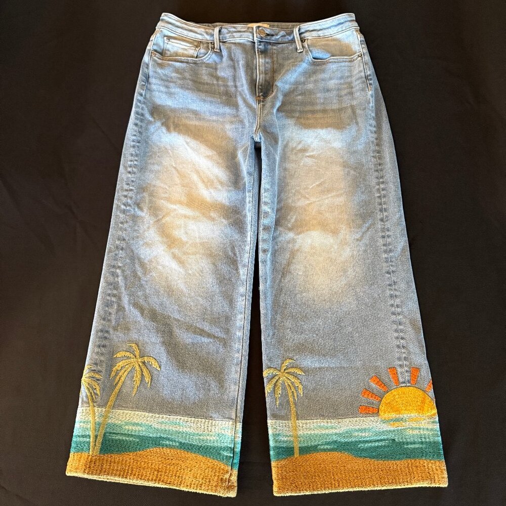 Driftwood Charlee Crop Wide Leg Golden Hour Combo Sz 31 - Picture 4 of 15